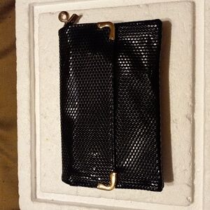 Womens j Francis  Small crossbody purse  black with strap excellent condition